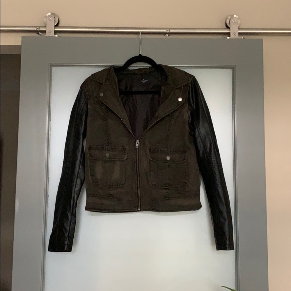 American Eagle Leather Moto Jacket